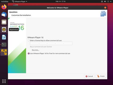 install vmware player ubuntu 20.04